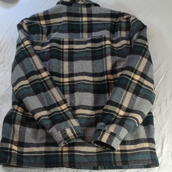 Fat Face Lightweight Gray and Green Shirt Jacket - Picture 12 of 16